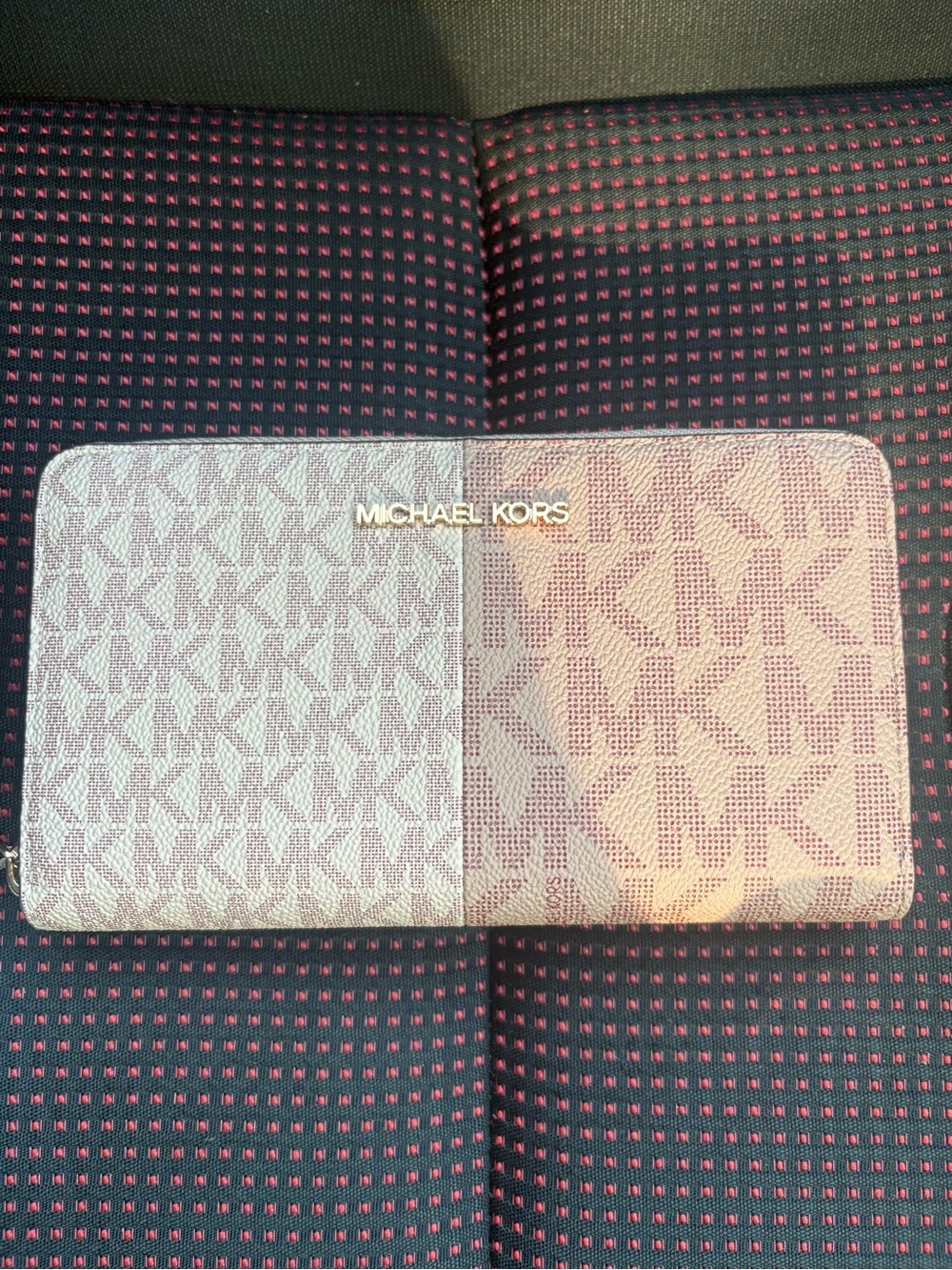 Michael Kors Pink and Gold Card Holder Wallet - Picture 3 of 5